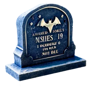 Tombstone With Bat PNG 53