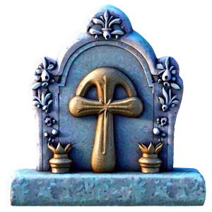 Tombstone With Candle PNG 51