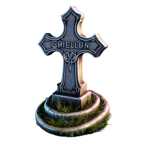 Tombstone With Chain PNG 47