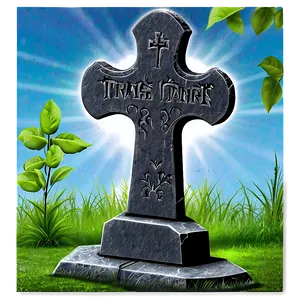 Tombstone With Cross PNG 37