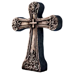 Tombstone With Cross PNG Ofd