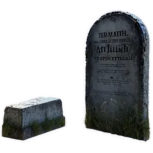 Tombstone With Ghost PNG 05252024