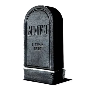 Tombstone With Ghost PNG Mru