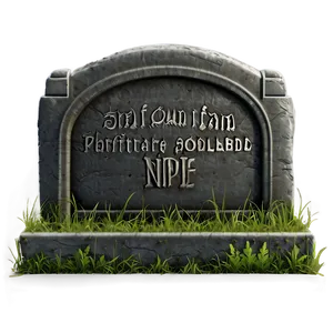 Tombstone With Inscription PNG 12