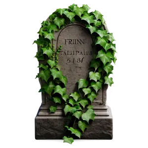 Tombstone With Ivy PNG Qkx