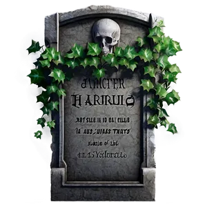 Tombstone With Ivy PNG Ydx64