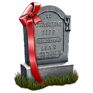 Tombstone With Ribbon PNG Yyi62 PNG