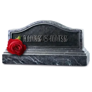 Tombstone With Rose PNG 71 PNG