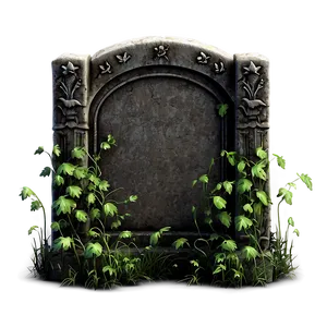 Tombstone With Vines PNG Mcu