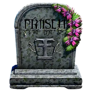 Tombstone With Wreath PNG 05252024 PNG