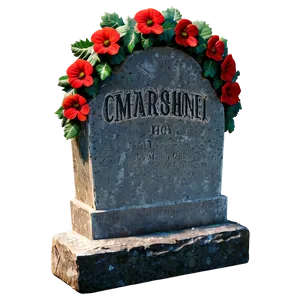 Tombstone With Wreath PNG 3 PNG