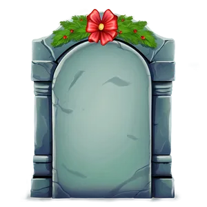Tombstone With Wreath PNG Eln17 PNG