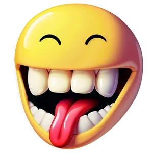 Tongue Emoji Pop Art PNG Ybd18 PNG