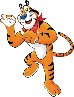 Tony The Tiger Animated Character PNG image