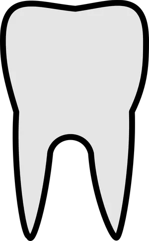 Tooth Icon Simple Graphic PNG image
