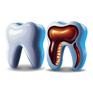 Tooth With Cavity Clipart Png 06272024 PNG image