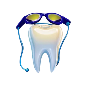 Tooth With Glasses Clipart Png 38 PNG image