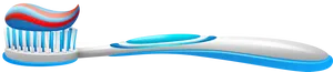 Toothbrushwith Toothpaste Illustration PNG