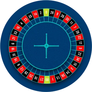 Top Down Viewof Roulette Wheel PNG