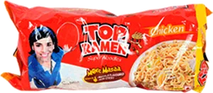 Top Ramen Chicken Flavor Packet PNG image