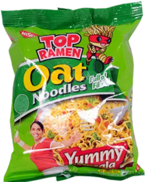 Top Ramen Oat Noodles Packaging PNG image