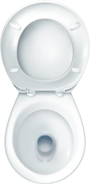 Top View Open Toilet Seat PNG image