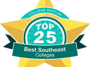 Top25 Southeast Colleges Badge PNG image