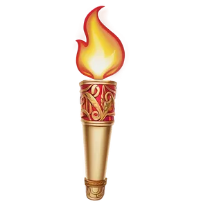 Torch Fire Border PNG 06212024