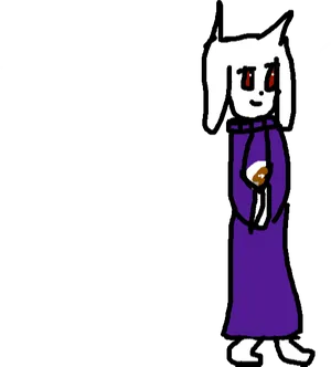 Toriel Fanart Sketch PNG