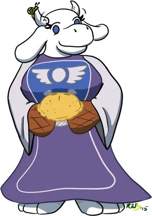 Toriel Undertale Character Art PNG