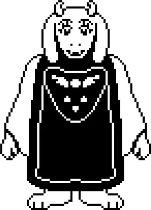 Toriel Undertale Pixel Art PNG
