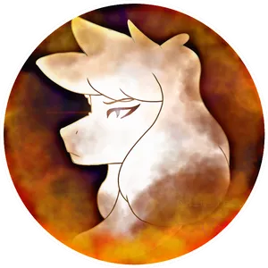 Toriel Undertale Profile Art PNG image