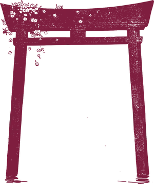 Torii Gate Silhouette PNG image
