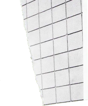 Torn Grid Paper Edge PNG