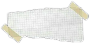 Torn Grid Paperwith Tape PNG