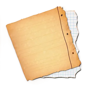 Torn Notebook Paper Edge Png 05252024 PNG image