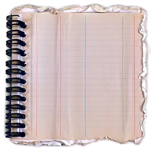 Torn Notebook Paper Edge Png 06272024 PNG image