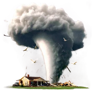 Tornado Destruction PNG Drl84