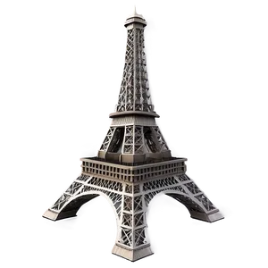 Torre Eiffel Aerial View PNG 06262024