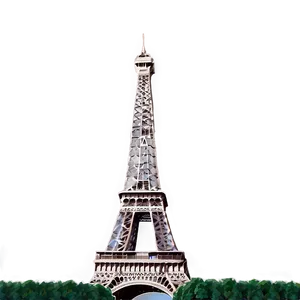 Torre Eiffel And Parisian Rooftops PNG Iec67 PNG