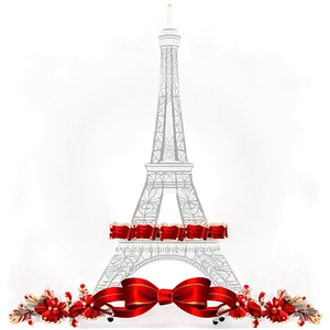 Torre Eiffel Festive Decorations Png 06262024 PNG image