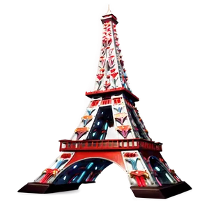 Torre Eiffel Festive Decorations Png 06262024 PNG image