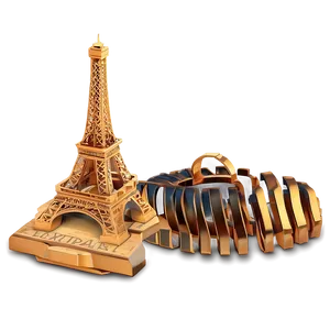 Torre Eiffel Golden Hour Glow PNG Rih54 PNG