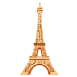 Torre Eiffel Golden Hour Glow PNG Sih32 PNG