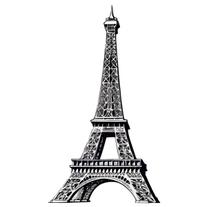 Torre Eiffel Historic Illustration PNG Fnm50 PNG