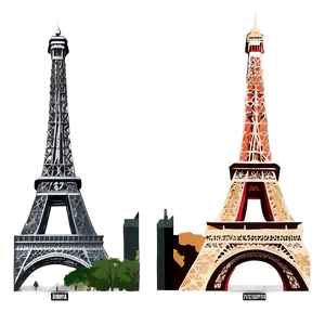 Torre Eiffel Historic Illustration PNG Qkn67 PNG