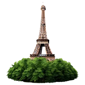 Torre Eiffel Surrounded By Greenery PNG Jvp PNG