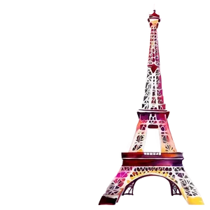 Torre Eiffel Watercolor Painting PNG 14 PNG