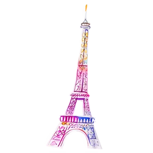 Torre Eiffel Watercolor Painting PNG 90 PNG
