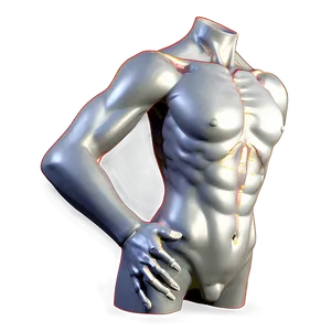 Torso Line Art PNG 3